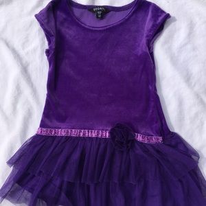 Sweet Little Girls Purple Dress